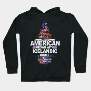 Christmas Tree  American Grown With Icelandic Roots - Gift for Icelandic From Iceland Hoodie